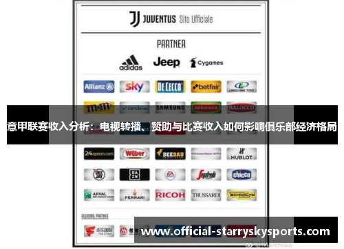 意甲联赛收入分析：电视转播、赞助与比赛收入如何影响俱乐部经济格局